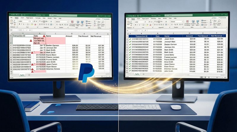 Export PayPal to Excel: The Clean Way (No More CSV Headaches)